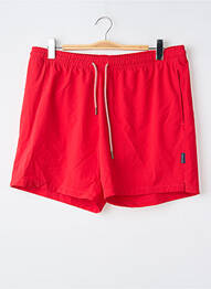 Short de bain rouge BRUCE & BUTLER  homme