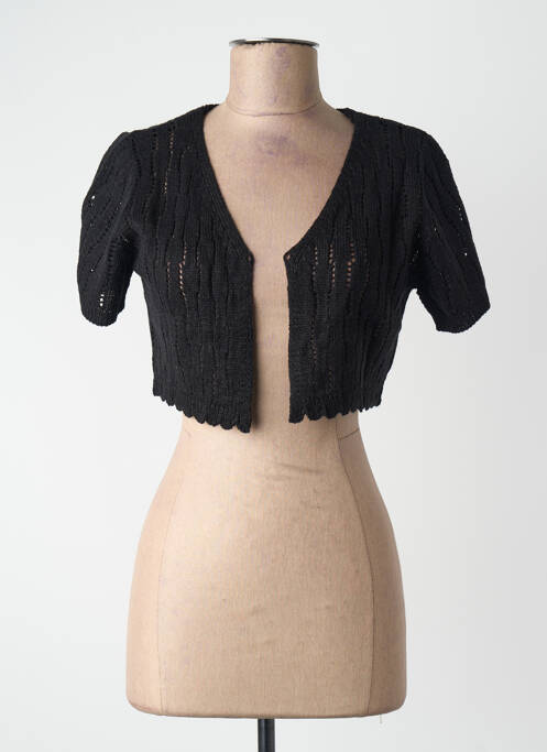 Gilet manches courtes noir HAILYS femme