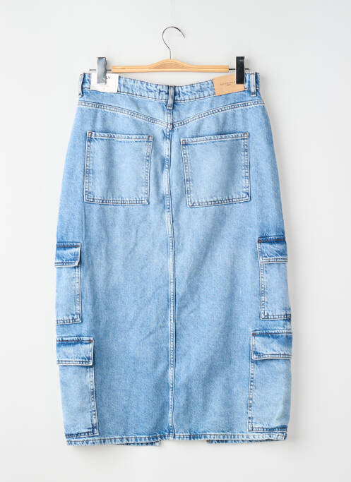 Jupe mi-longue bleu ONLY femme