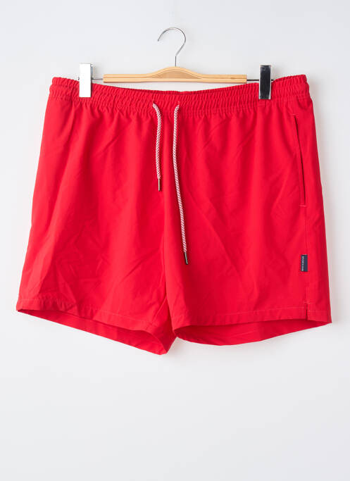Short de bain rouge BRUCE & BUTLER  homme