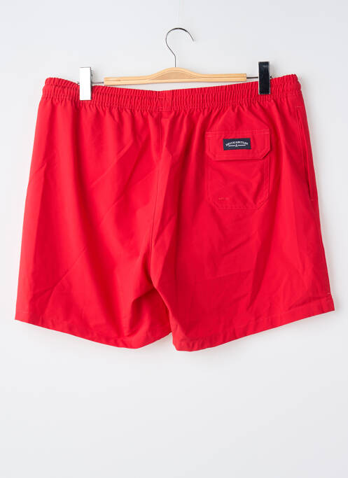 Short de bain rouge BRUCE & BUTLER  homme