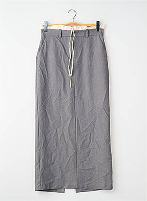 Jupe longue gris ASTRID BLACK LABEL femme