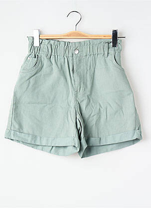 Short finition revers taille haute vert JACQUELINE DE YONG femme
