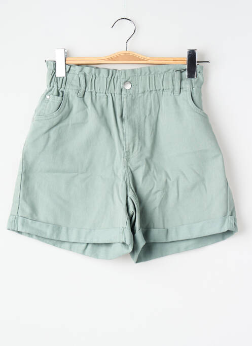 Short finition revers taille haute vert JACQUELINE DE YONG femme