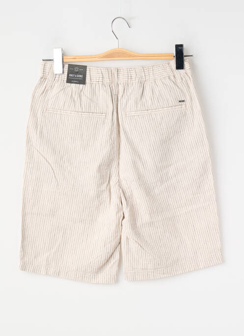 Short taille normale taille normale beige ONLY&SONS homme