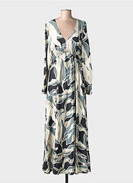 Robe longue manches longues manches longues gris VERO MODA femme