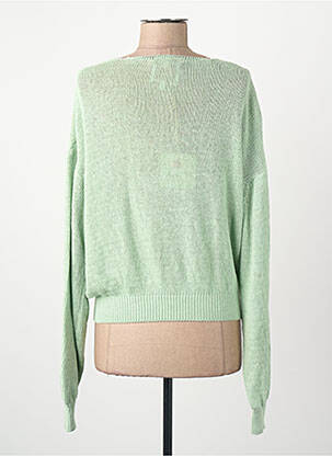 Gilet manches longues vert BELLITA femme