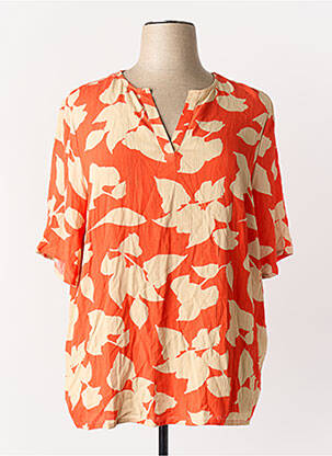 Chemisier manches courtes manches courtes orange CARMAKOMA femme