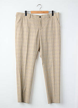 Pantalon droit beige SELECTED homme