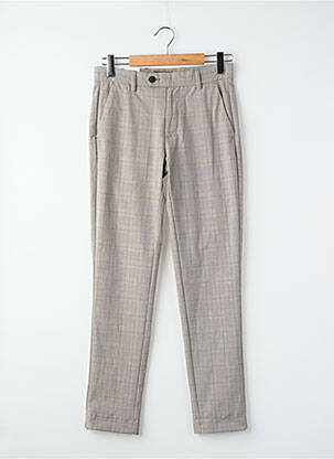 Pantalon droit beige JACK & JONES homme