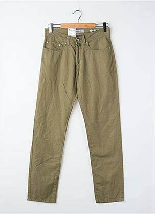 Pantalon droit vert PIERRE CARDIN homme