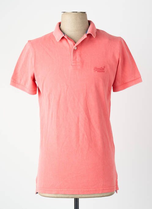 Polo orange SUPERDRY homme