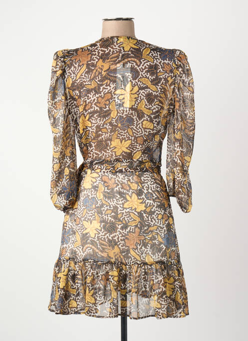 Robe mi-longue marron MORGAN femme