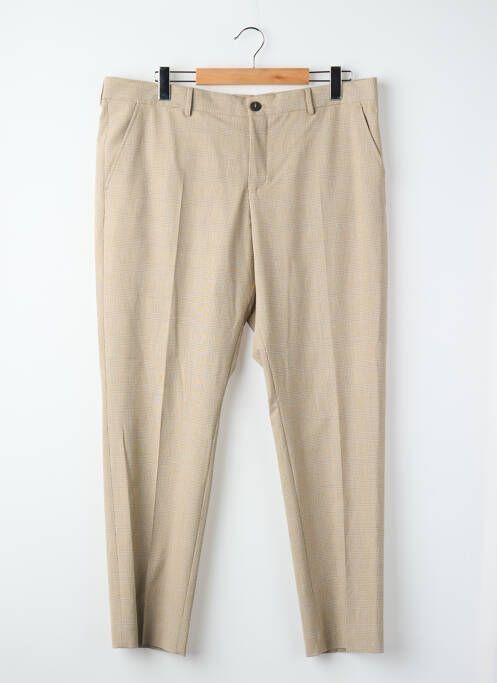 Pantalon droit beige SELECTED homme