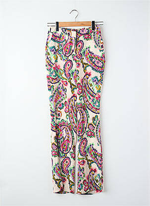 Pantalon droit rose MORGAN femme