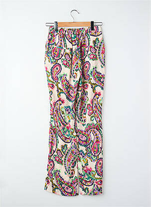 Pantalon droit rose MORGAN femme