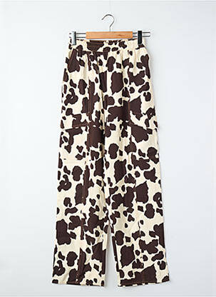 Pantalon droit marron ASTRID BLACK LABEL femme