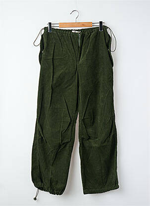 Pantalon large taille normale taille normale vert ONLY femme