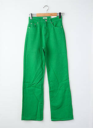 Jeans coupe droite vert ONLY femme
