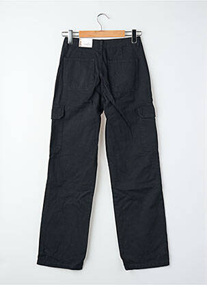 Pantalon cargo fermeture zippée et boutonnée taille haute noir ONLY femme
