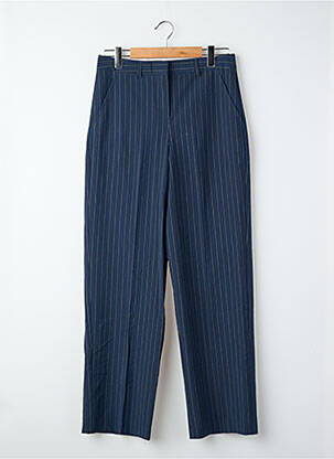 Pantalon droit taille haute taille haute bleu JJXX femme