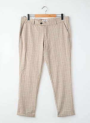 Pantalon droit beige JACK & JONES homme