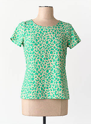 T-shirt col rond vert VERO MODA femme