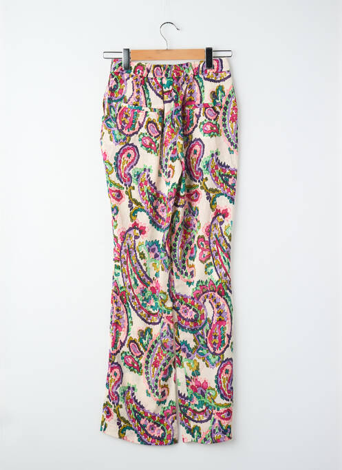 Pantalon droit rose MORGAN femme