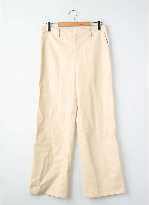 Pantalon large beige MANGO femme