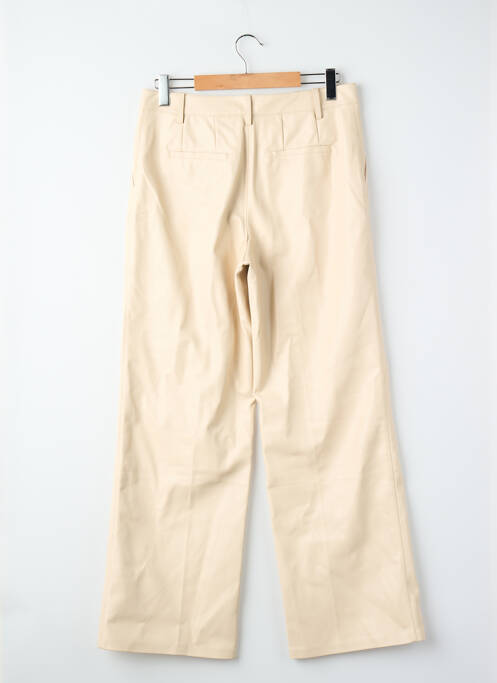Pantalon large beige MANGO femme