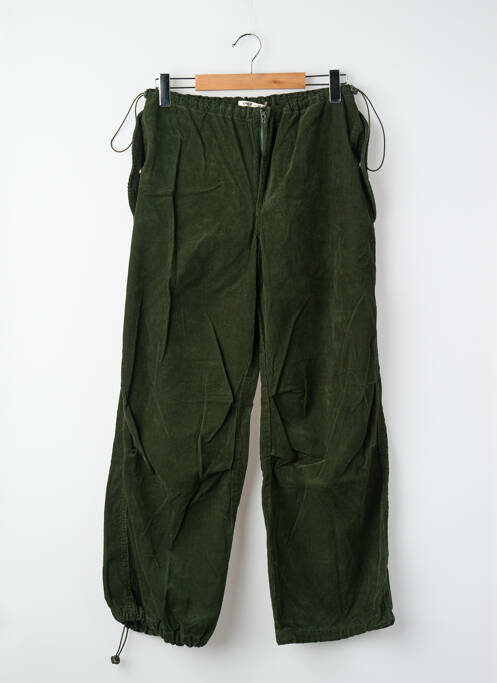 Pantalon large taille normale taille normale vert ONLY femme