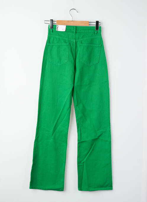 Jeans coupe droite vert ONLY femme