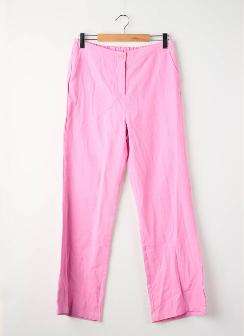 Pantalon droit rose HAILYS femme