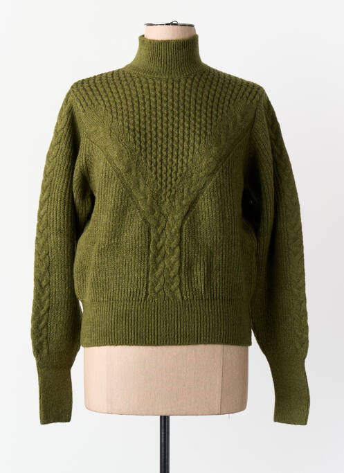 Pull col roulé vert ASTRID BLACK LABEL femme