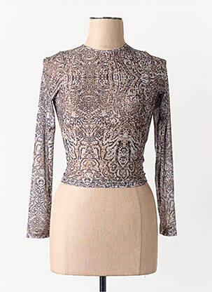 T-shirt marron MOTEL femme