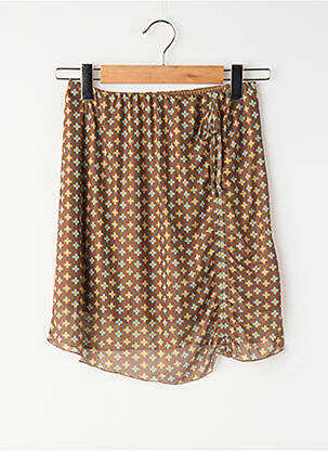 Jupe courte marron 24 COLOURS femme