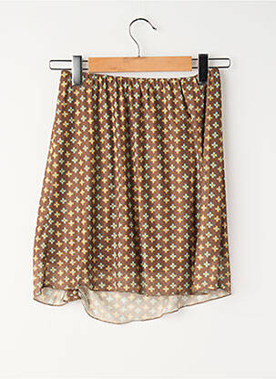 Jupe courte marron 24 COLOURS femme