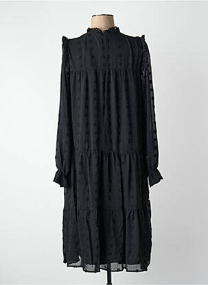 Robe courte col rond noir VILA femme