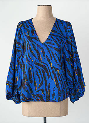 Blouse col v bleu VILA femme