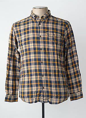 Chemise manches longues marron JACK & JONES homme