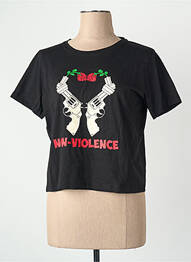 T-shirt noir CEMI femme