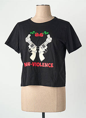 T-shirt noir CEMI femme