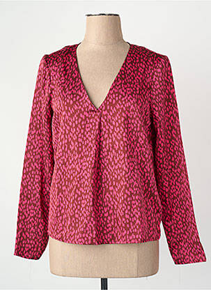 Blouse col v rouge VILA femme