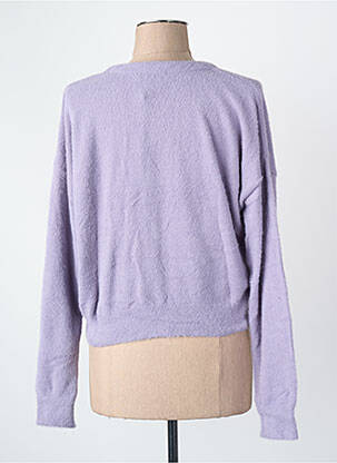 Gilet manches longues violet CEMI femme