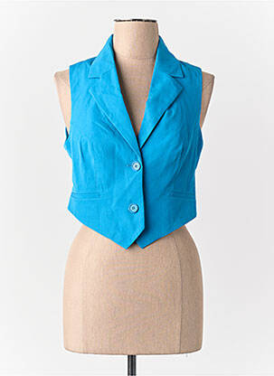 Gilet sans manche bleu SOMETHING NEW femme