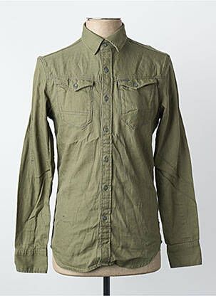 Chemise manches longues vert G STAR homme