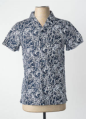 Chemise manches courtes bleu CEMI homme
