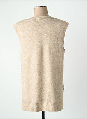 Pull col v beige VERO MODA femme