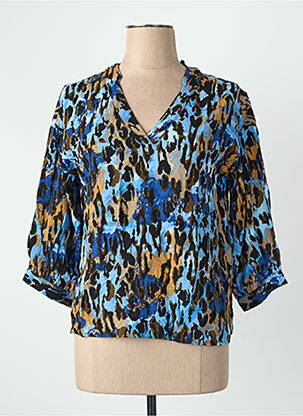 Blouse manches 3/4 manches 3/4 bleu VERO MODA femme