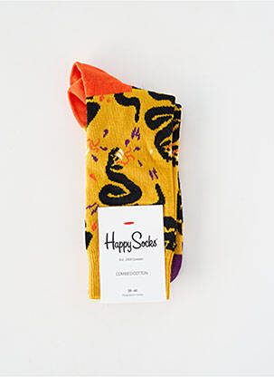 Chaussettes jaune HAPPY SOCKS femme